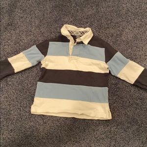 Boy collered long sleeve stripe shirt
